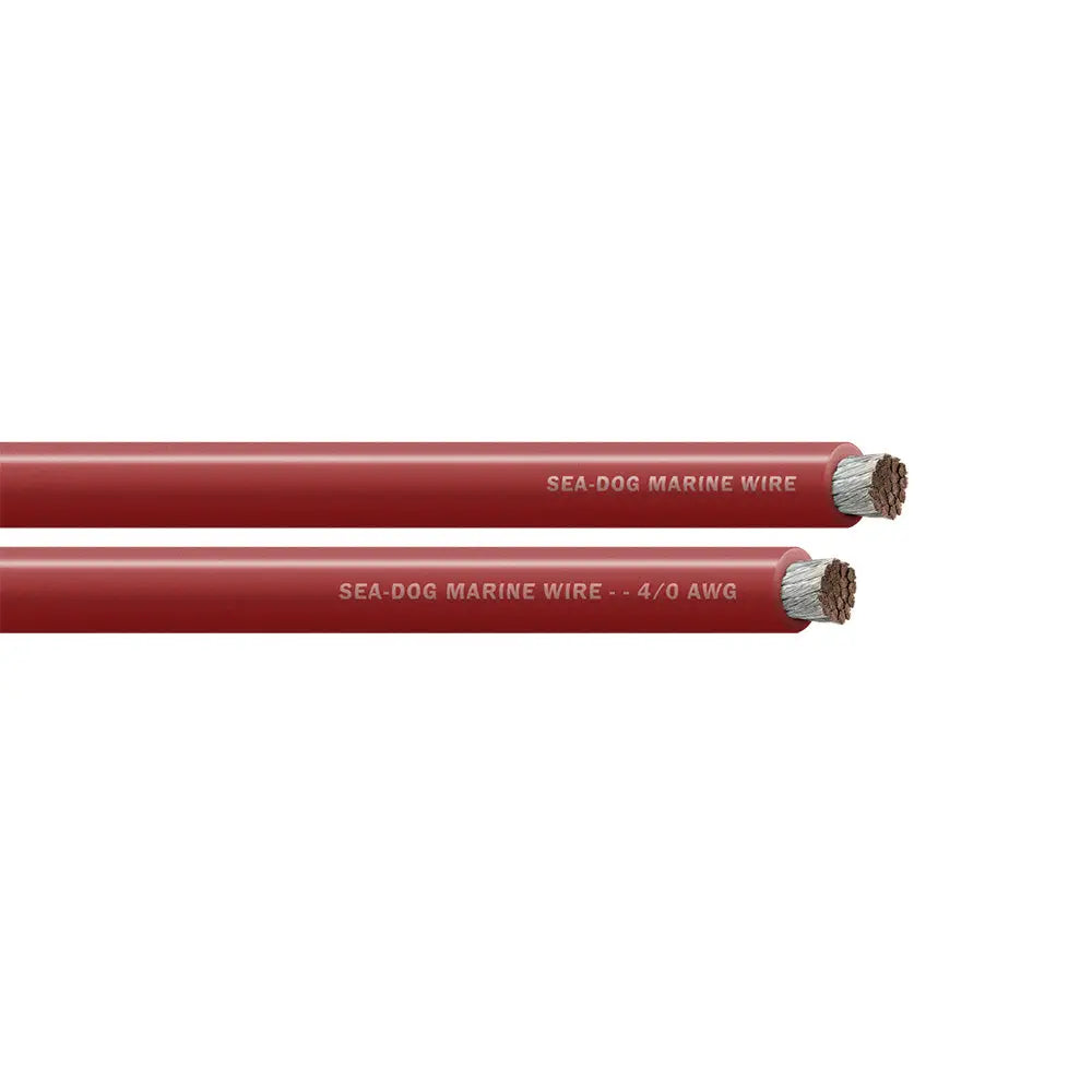 Red 4/0 AWG Sea-Dog Battery Cable 25’ - Wire