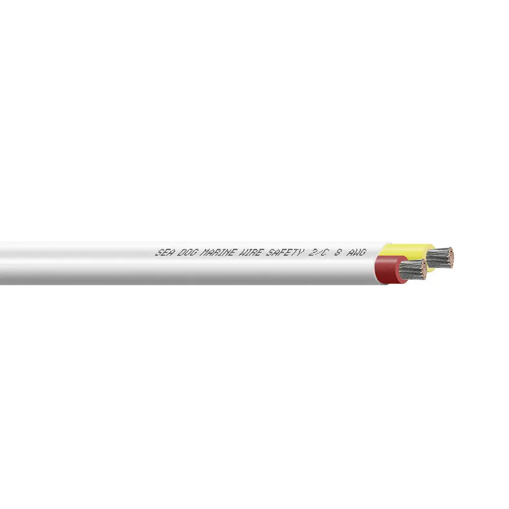 Red Yellow Sea-Dog 8/2 AWG Flat Duplex Safety Wire 100 Feet - Wire