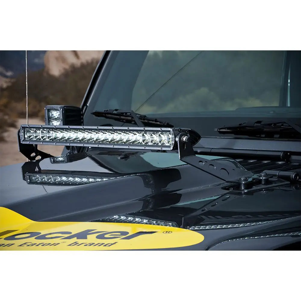 Rigid Industries 20 inch Hood Light Mount 2007 2017 Jeep JK - Accessories
