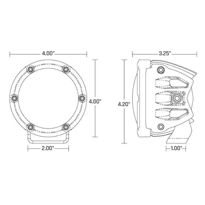 RIGID Industries 360-Series 4’’ LED SAE Fog Beam - White - Set of 2 [36120] - Lighting