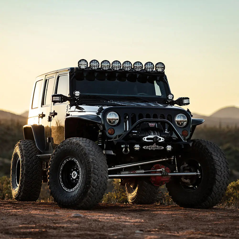 RIGID Industries 360-Series 6’’ LED Off-Road Fog Light Drive Beam w/Blue Backlight - Black Housing [36207]