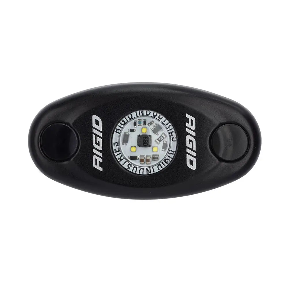 RIGID Industries A-Series Black High Power LED Light Single - Cool White [480093] - Interior / Courtesy Light