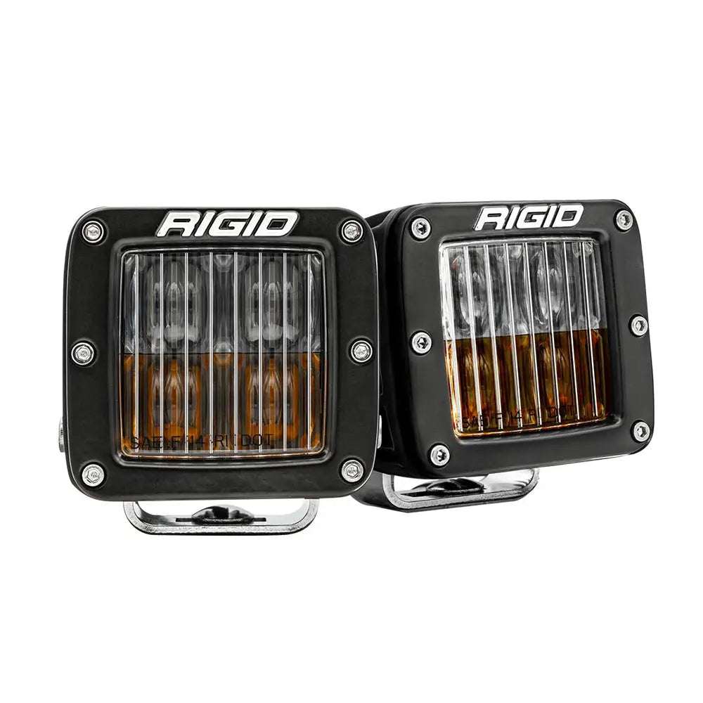 RIGID Industries D-Series LED SAE Fog Beam - Yellow/White - Set of 2 [50482] - Lighting
