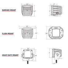 RIGID Industries D-Series PRO - Flush Mount - Diffused - Pair - Black [212513] - Flood/Spreader Lights