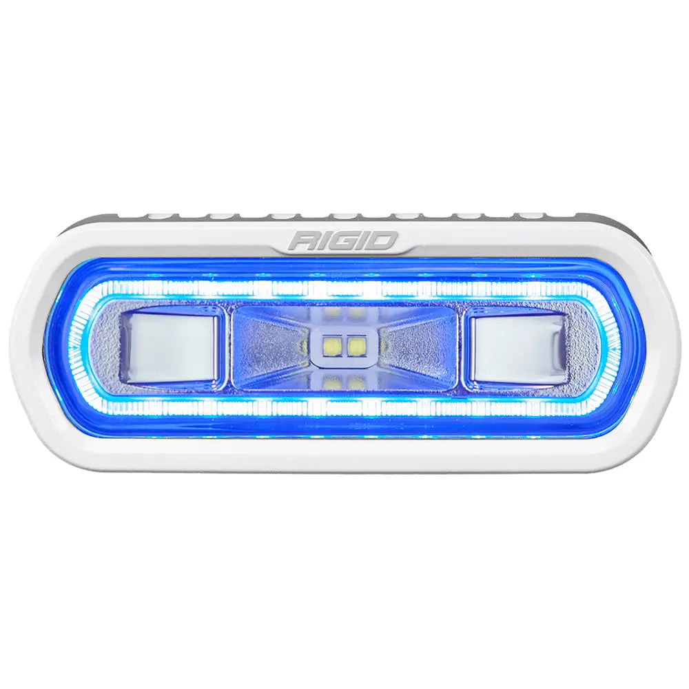 Rigid Industries White Marine Spreader Light SR-L Blue Halo Surface Mount - Flood/Spreader Lights
