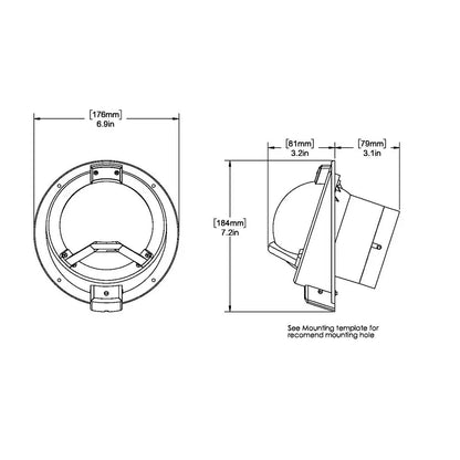 Ritchie BN-202 Navigator Compass - Bulkhead Mount - Black [BN-202] - Compasses