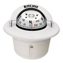 Ritchie F-50W Explorer Compass - Flush Mount - White [F-50W] - Compasses