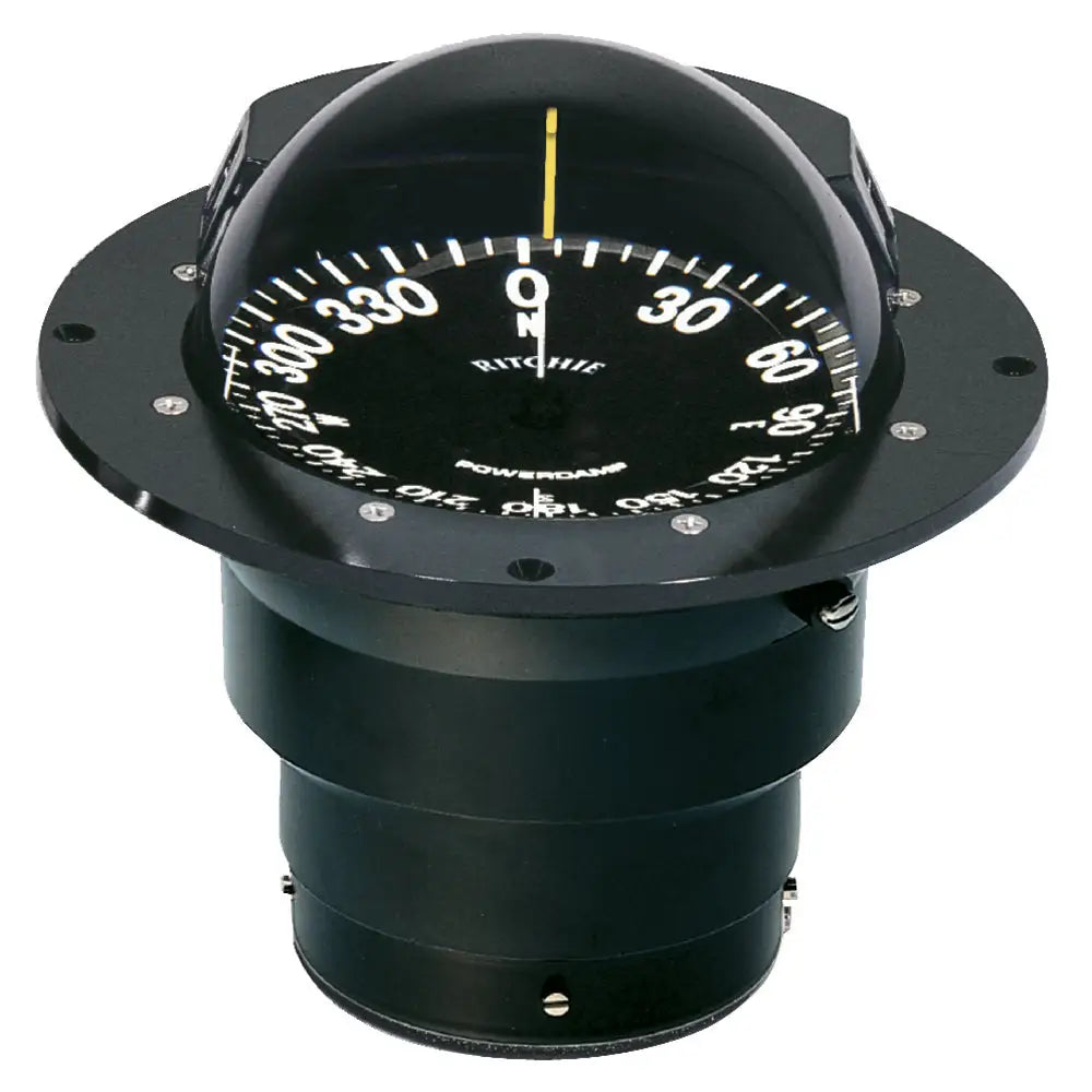 Ritchie Globemaster FB-500 Flush Mount Black 12V 5 Degree Compass - Compasses