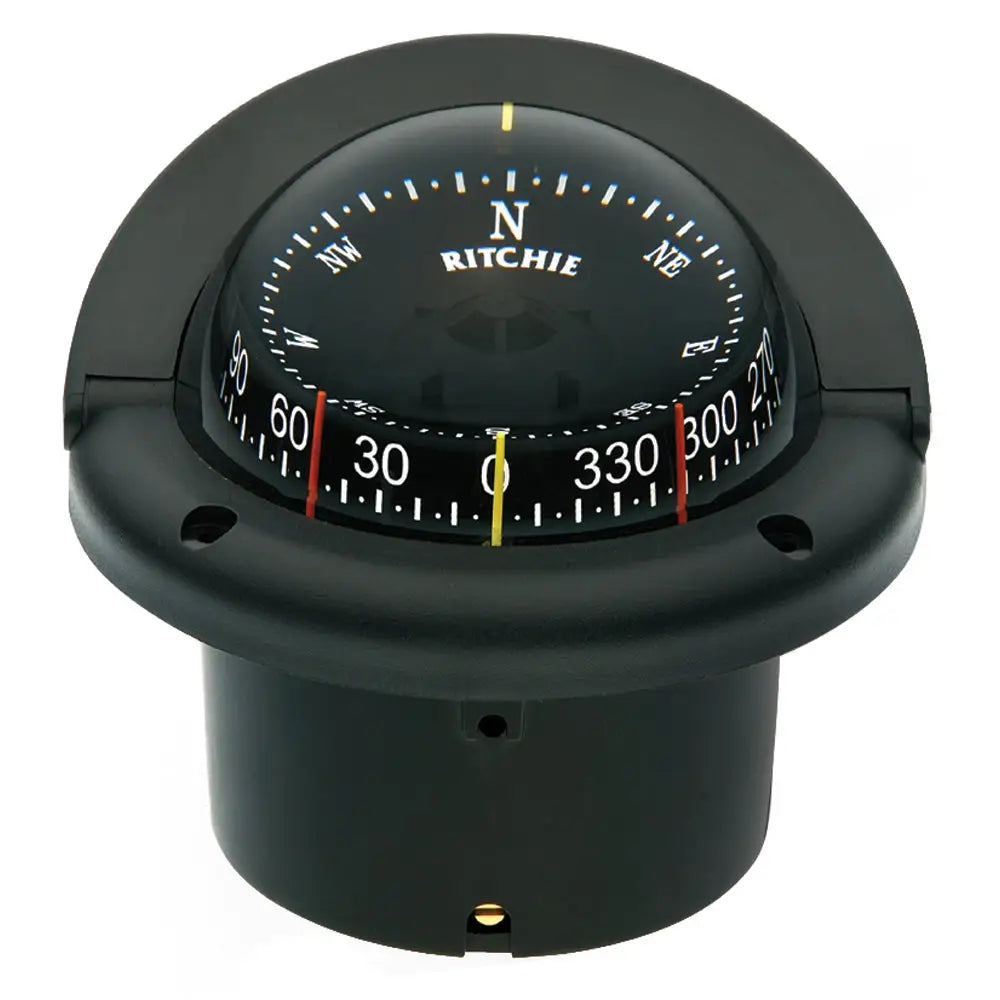 Ritchie HF-743 Helmsman Combidial Compass - Flush Mount - Black [HF-743] - Compasses