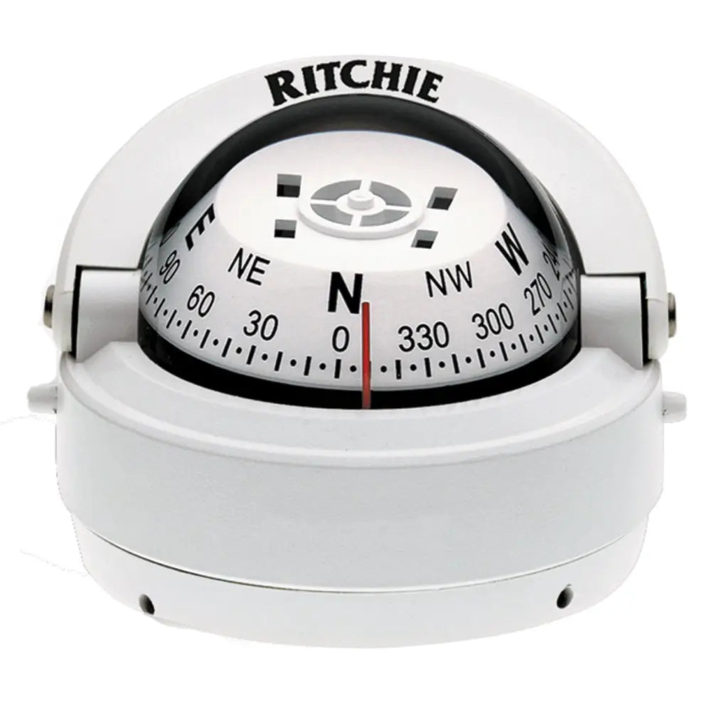 Ritchie S-53W Explorer Compass - Surface Mount - White [S-53W] - Compasses