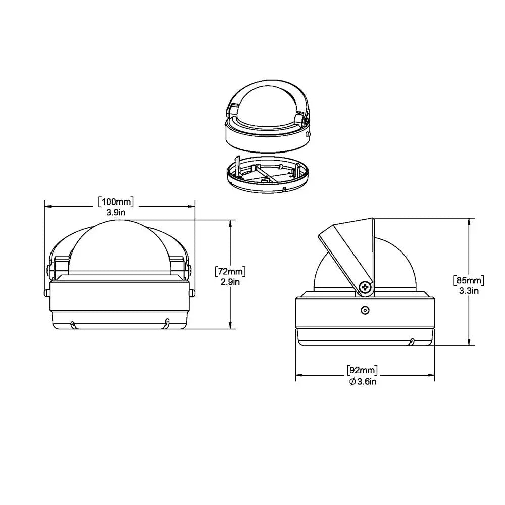 Ritchie S-53W Explorer Compass - Surface Mount - White [S-53W] - Compasses