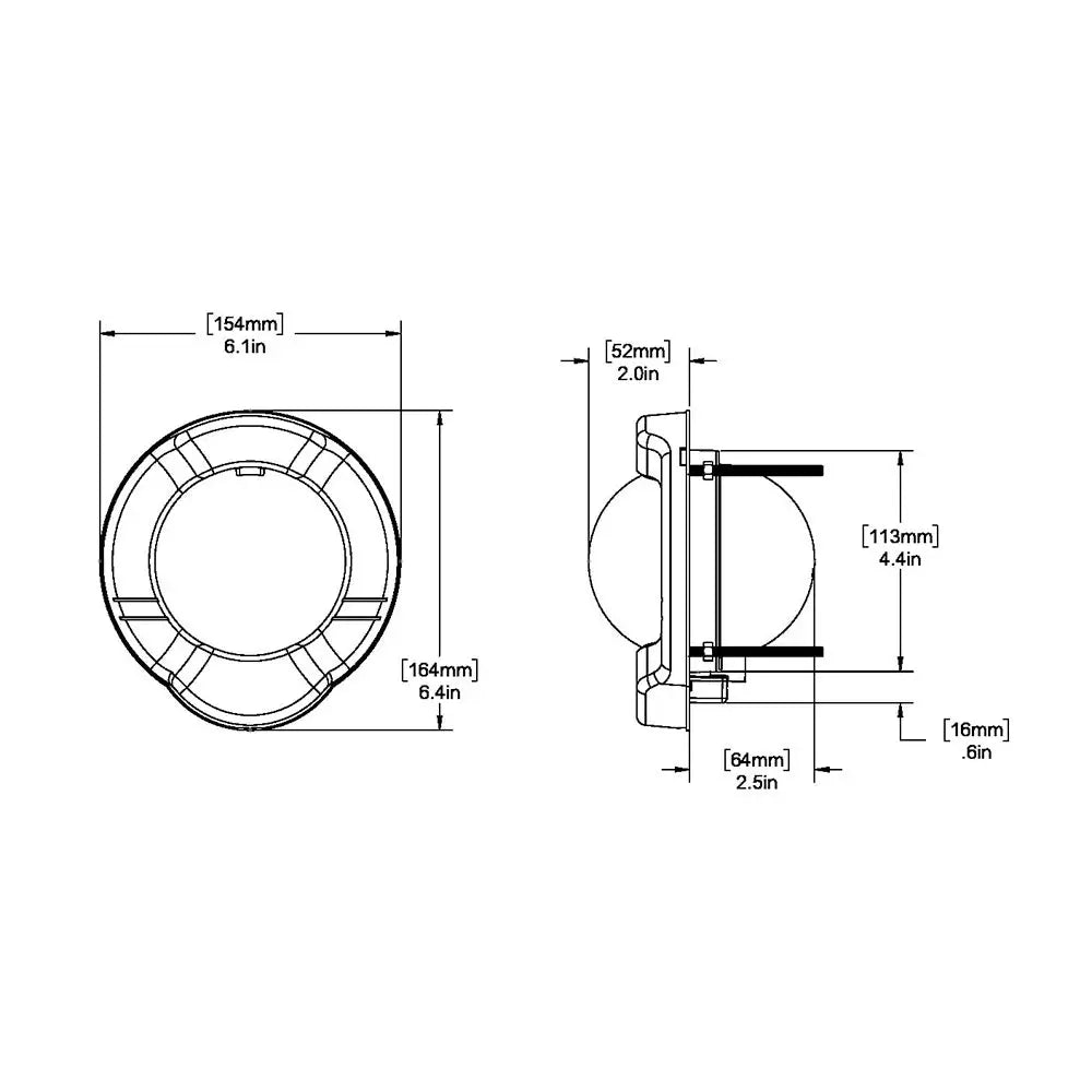 Ritchie SS-PR2 SuperSport Compass - Dash Mount - Black [SS-PR2] - Compasses