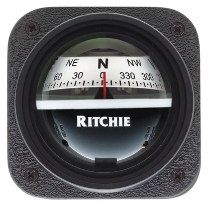 Ritchie V-537W Explorer Compass - Bulkhead Mount - White Dial [V-537W] - Compasses