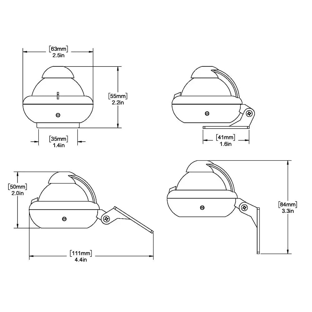 Ritchie X-10W-M RitchieSport Compass - Bracket Mount - White [X-10W-M] - Compasses - Magnetic