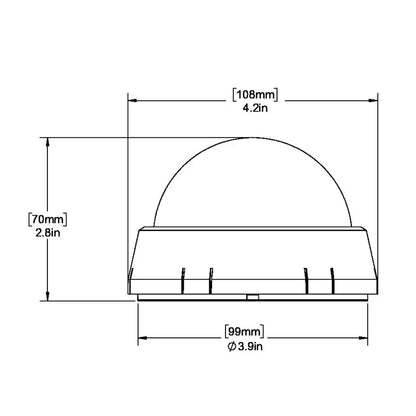 Ritchie XP-98W X-Port Tactician Compass - Surface Mount - White [XP-98W] - Compasses