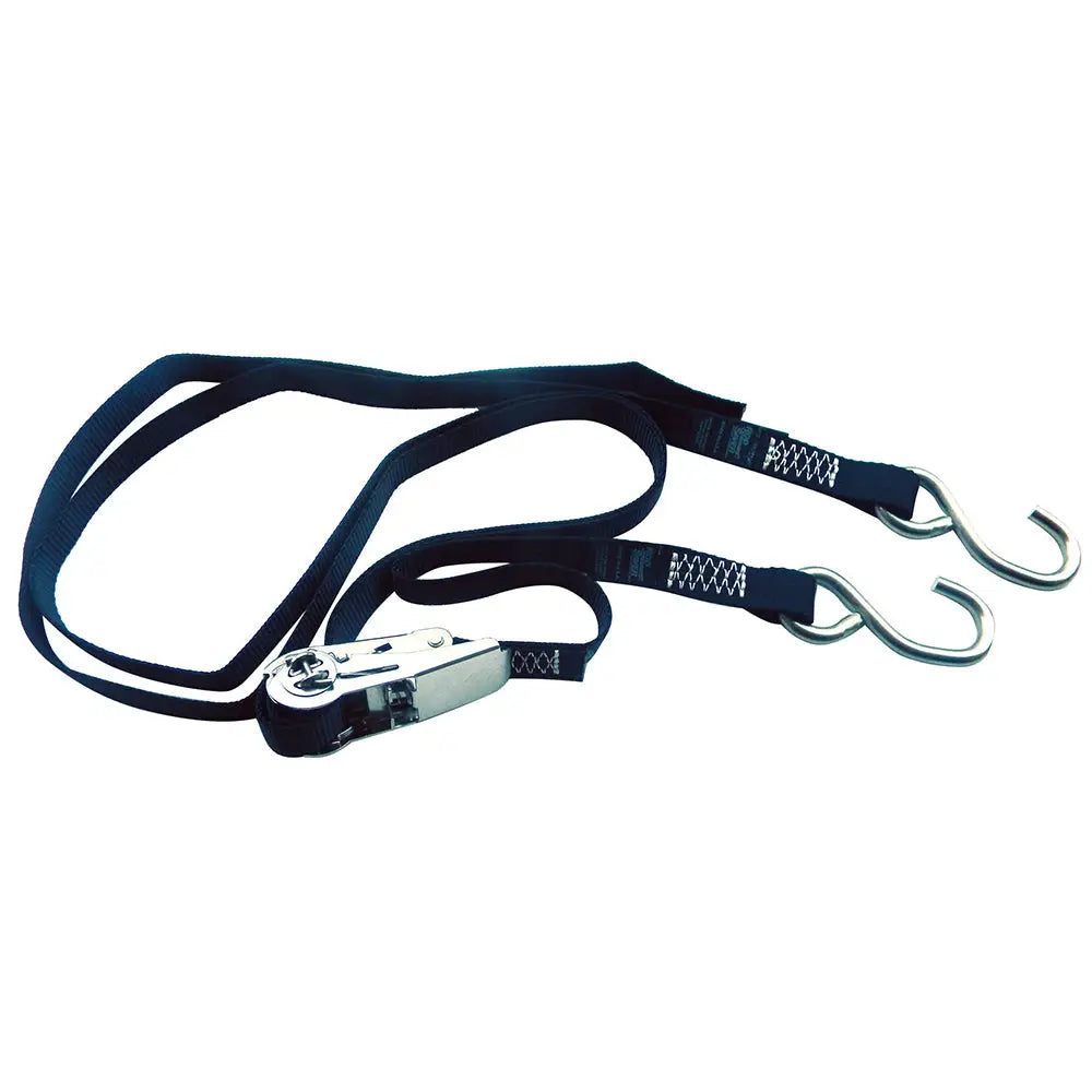Rod Saver Stainless Steel Ratchet Gunwale Tie-Down - 1’’ x 13 [SSRGW13] - Tie-Downs