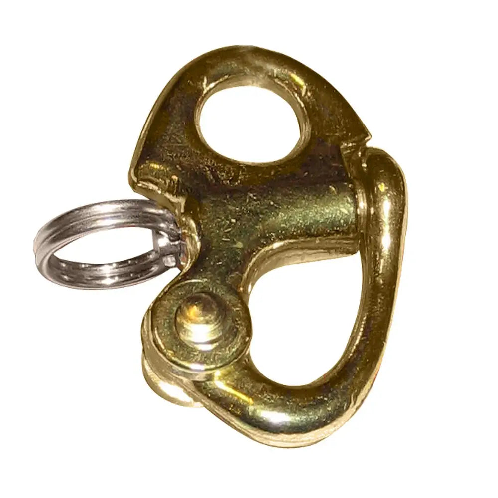 Ronstan Brass Snap Shackle - Fixed Bail - 41.5mm (1-5/8’’) Length [RF6000] - Shackles/Rings/Pins