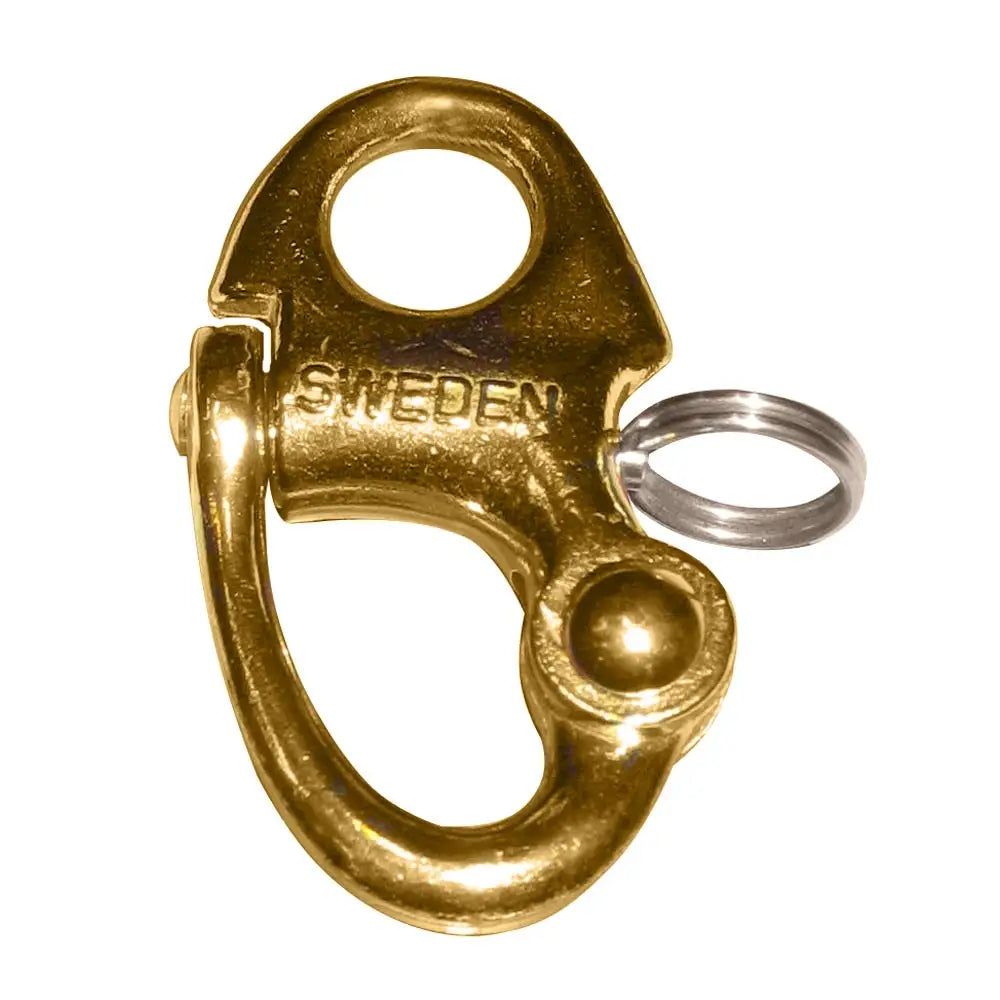 Ronstan Brass Snap Shackle - Fixed Bail - 59.3mm (2-5/16’’) Length [RF6002] - Shackles/Rings/Pins
