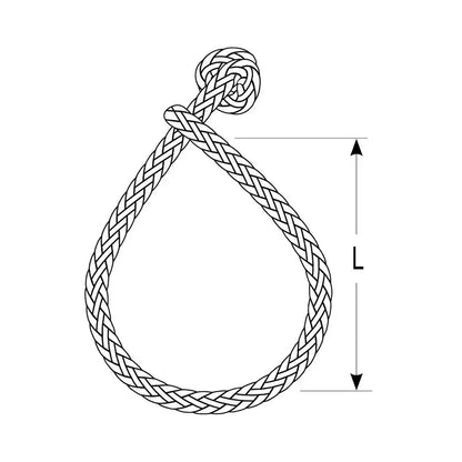 Ronstan Soft Shackle - Size XS - 2.5mm x 50mm w/Robline Line [DSH-2.5GRY] - Shackles/Rings/Pins