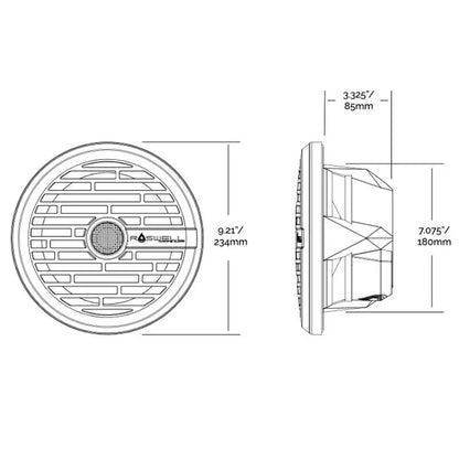 Roswell R1 8 Marine Speakers - White - 100W RMS 200W Peak Power [C920-1610] - Speakers