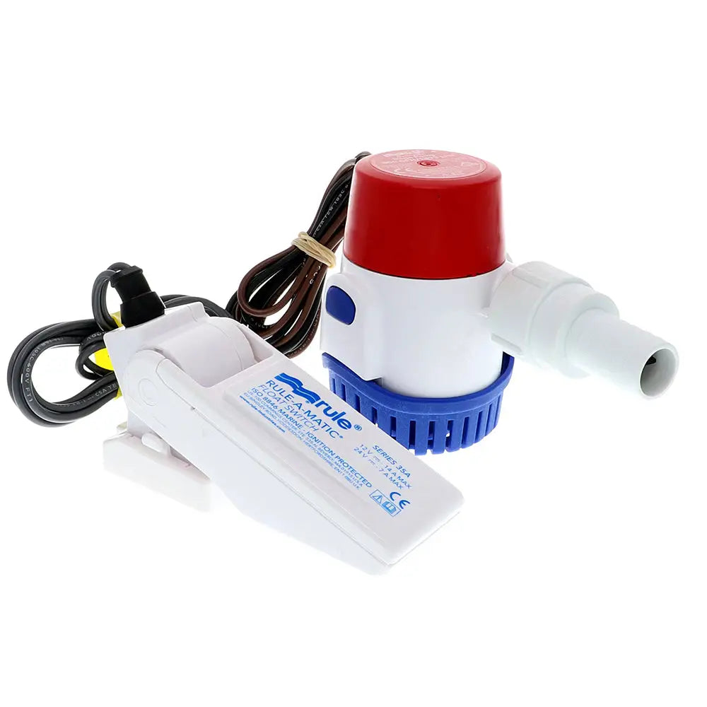Rule 500 GPH Standard Bilge Pump Kit w/Float Switch - 12V [25DA-35A] - Bilge Pumps