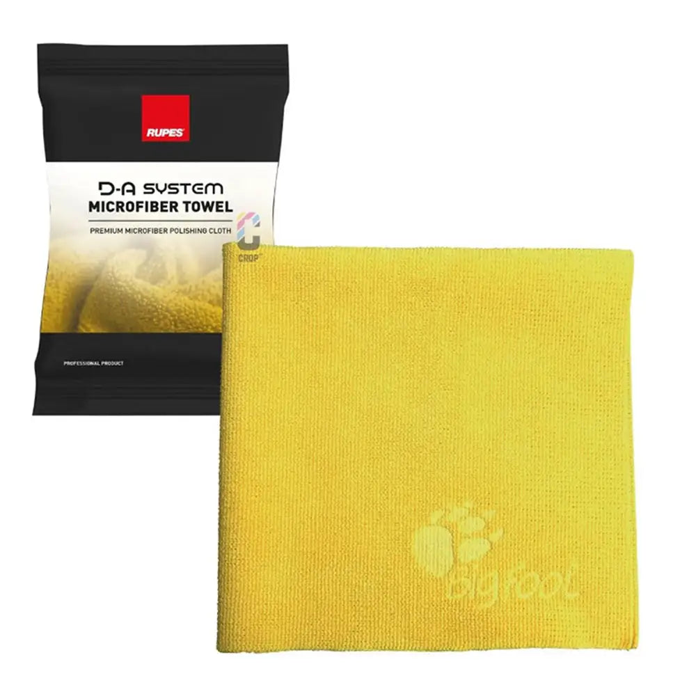 RUPES D-A System Microfiber Towel 16x16 - Yellow [9.BF9060] - Cleaning