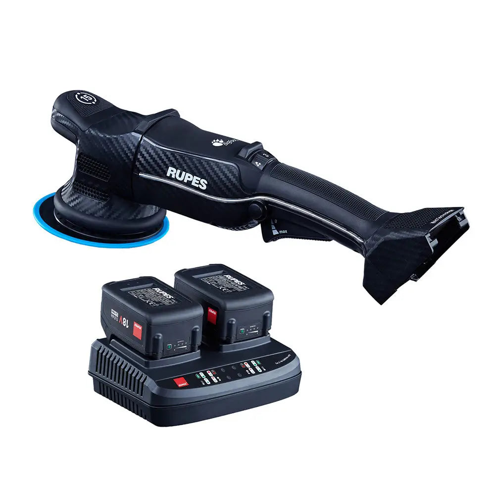 RUPES Random Orbital Polisher Bigfoot HLR15 iBrid Tool Plus Charger 2-Batteries [HLR15/CB2/STD] - Cleaning