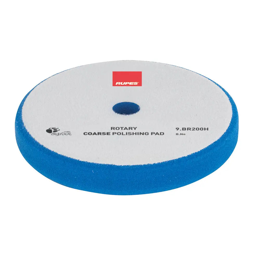 RUPES Rotary Coarse Polishing Foam Pad 175/180mm - Blue [9.BR200H] - Cleaning