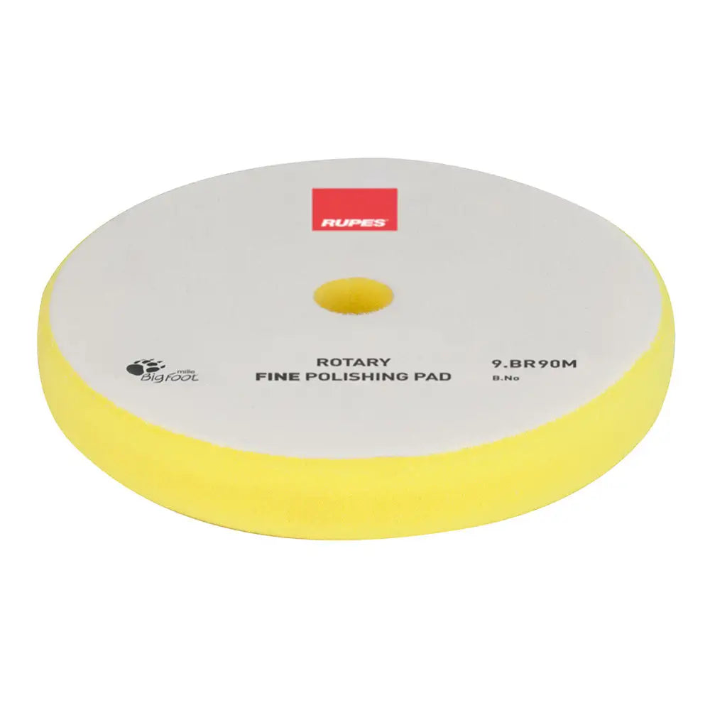 RUPES Rotary Fine Polishing Foam Pad 75/90mm - Yellow [9.BR90M] - Cleaning