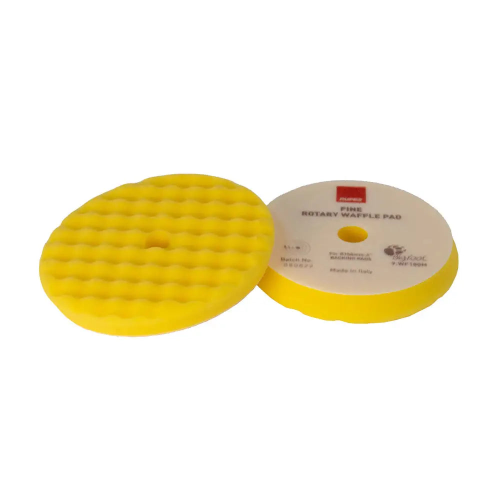 RUPES Velcro Waffle Fine Polishing Pad f/Rotary Polishers 200mm - Yellow [9.WF200M] - Cleaning