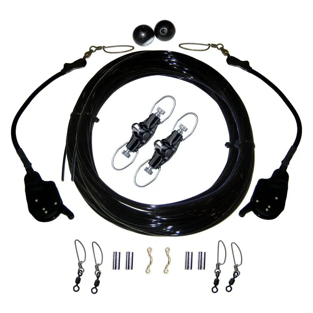 Rupp Single Rigging Kit W/Lok-Ups & Nok-Outs - 160’ Black Mono [CA-0172-MO] - Outrigger Accessories