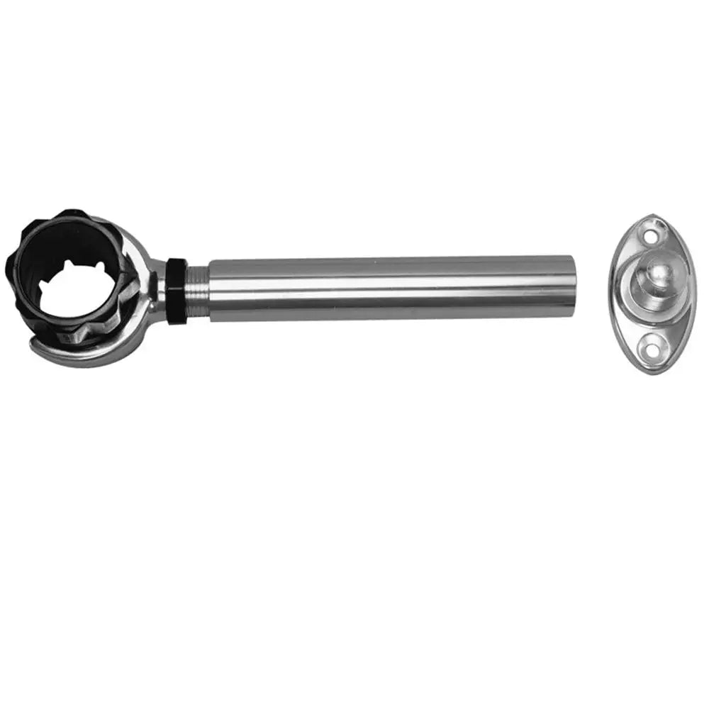 Rupp Threaded Antenna Support w/6’’ Flat Mount & 1.5’’ Collar [PAK-0004] - Antenna Mounts & Accessories