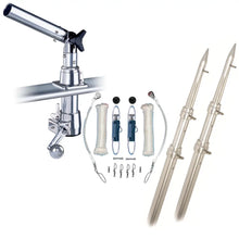 Rupp Z-30 Top Gun Outrigger Kit w/15’ Telescoping Poles & Complete Single Line Rigging Kit w/Klickers Release Clips
