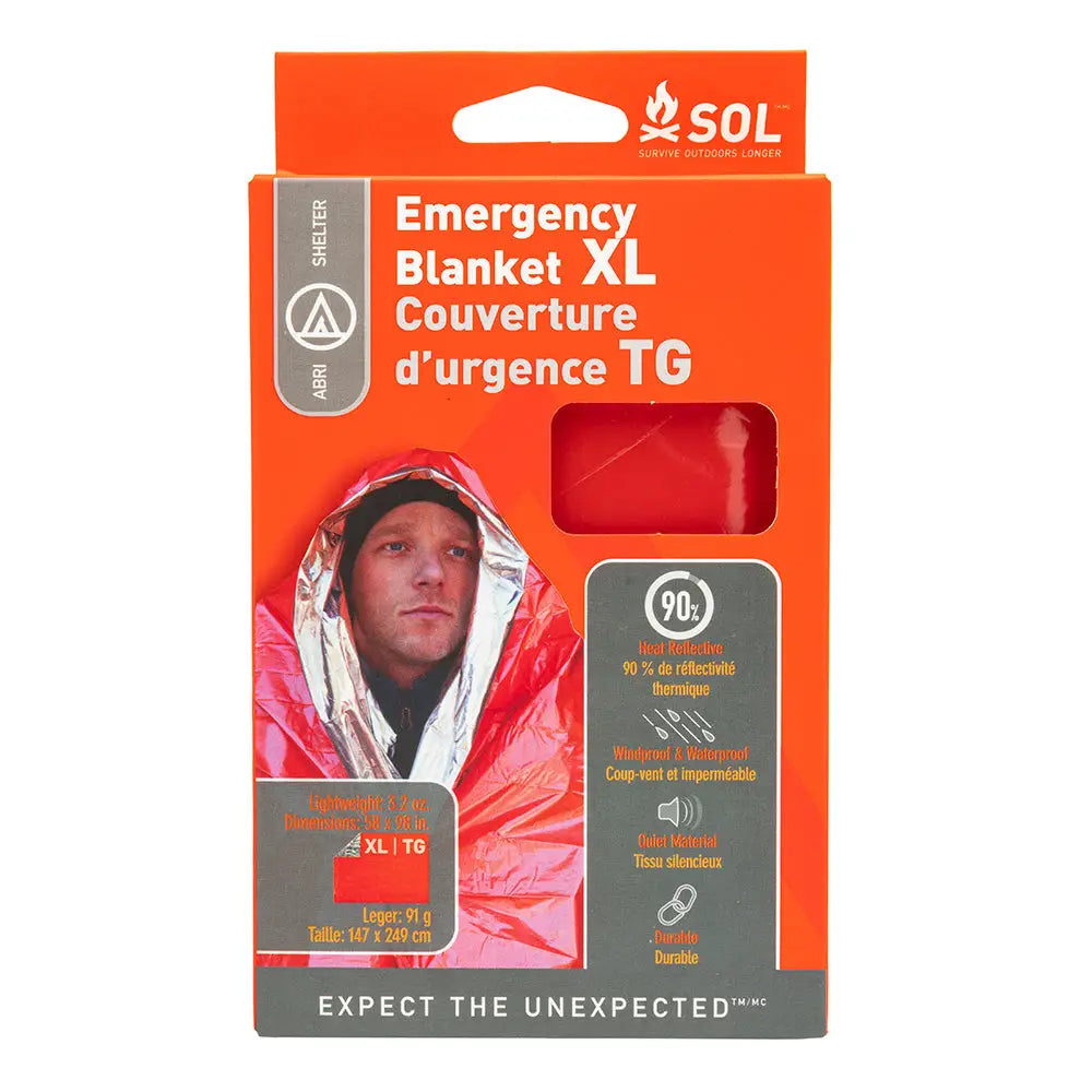 S.O.L. Survive Outdoor Longer Emergency Blanket XL [0140 1701] Accessories
