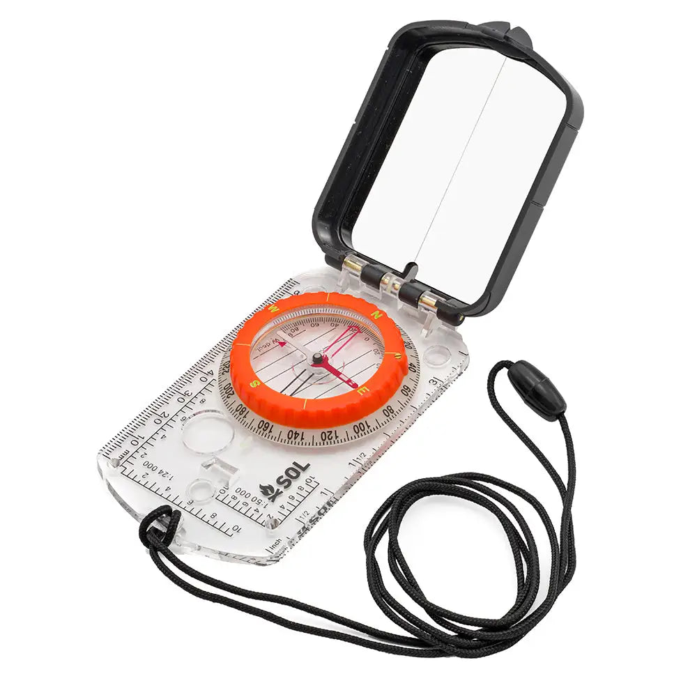 S.O.L. Survive Outdoors Longer Sighting Compass w/Mirror [0140 0030] Compasses Magnetic