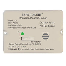 Safe-T-Alert 62 Series Carbon Monoxide Alarm - 12V - RV Flush Mount - White [62-542-WT] - Fume Detectors