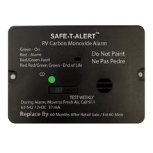 Safe-T-Alert 62 Series Carbon Monoxide Alarm - 12V - RV Flush Mount - Black [62-542-BL] - Fume Detectors