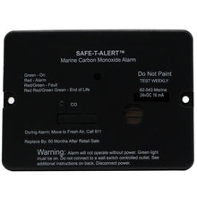 Safe-T-Alert 62 Series Marine Carbon Monoxide Alarm - 24V Flush Mount - Black [62-542-BL-MARINE-24V] - Fume Detectors