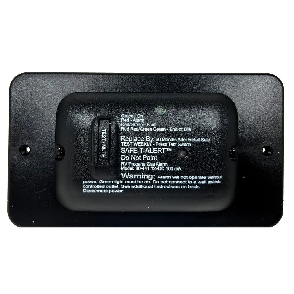 Safe-T-Alert 80 Series Black Propane Gas Alarm - 12V [80-441-BL-TR] - Fume Detectors
