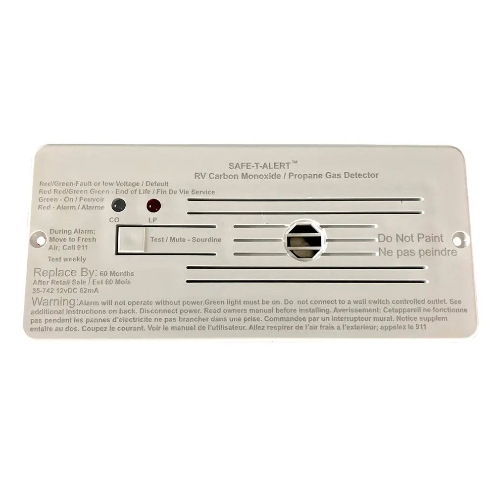 Safe-T-Alert Combo Carbon Monoxide Propane Alarms Flush Mount - White [35-742-WHT] - Fume Detectors