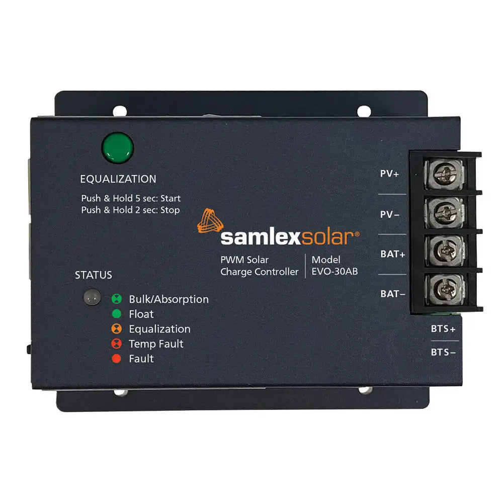 Samlex Solar Charge Controller - 12/24 PWM - 30 AMP [EVO-30AB] - Electrical Panels
