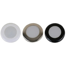 Scandvik A3C Downlight Kit - Cool White w/SS White Black Trim Rings [41291P] - Dome/Down Lights