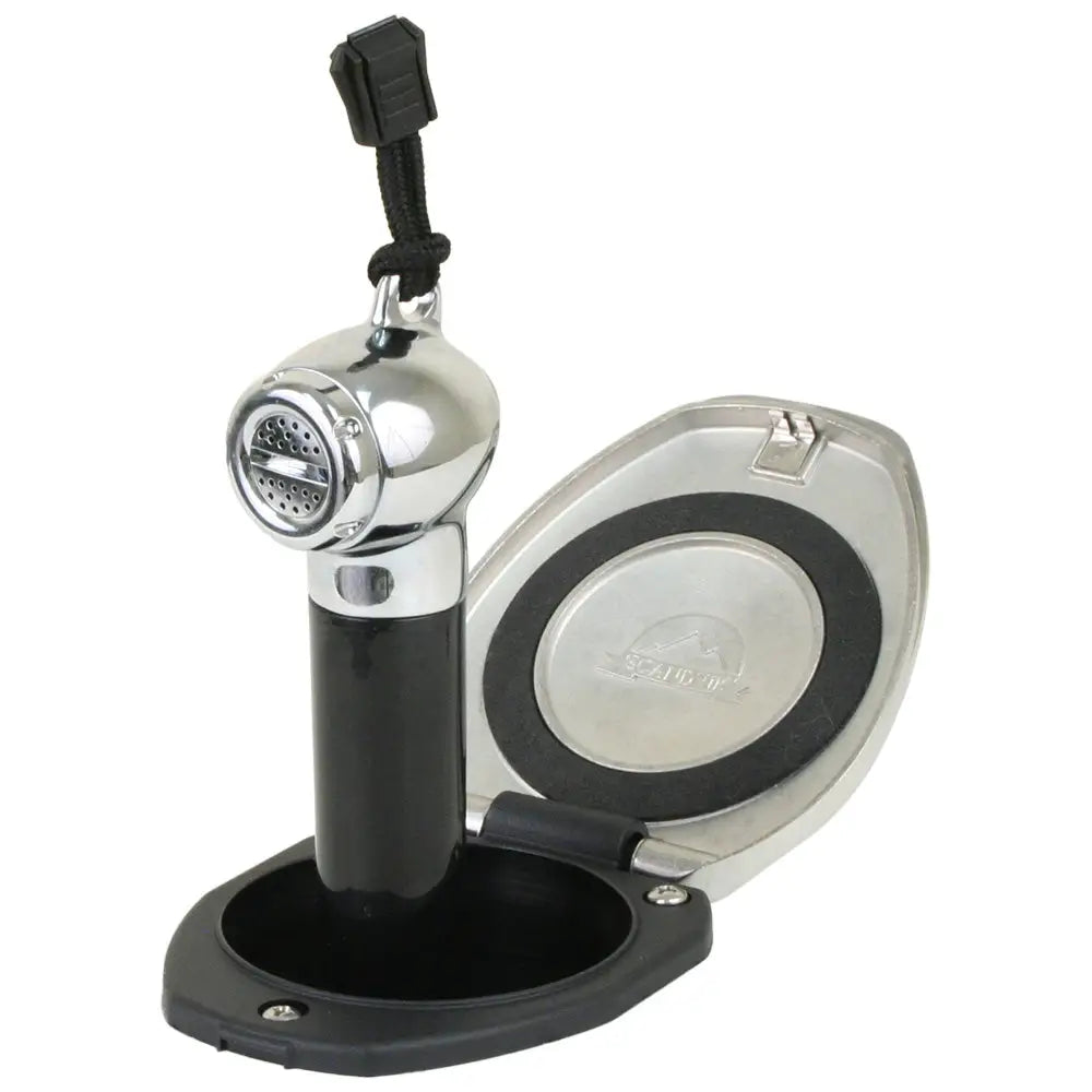 Scandvik Black SS Recessed Transom Shower Handle/Hose - Vertical/Horizontal Mount - 6 Hose [12124P] - Accessories