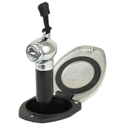 Scandvik Black SS Recessed Transom Shower Handle/Hose - Vertical/Horizontal Mount - 6 Hose [12124P] - Accessories