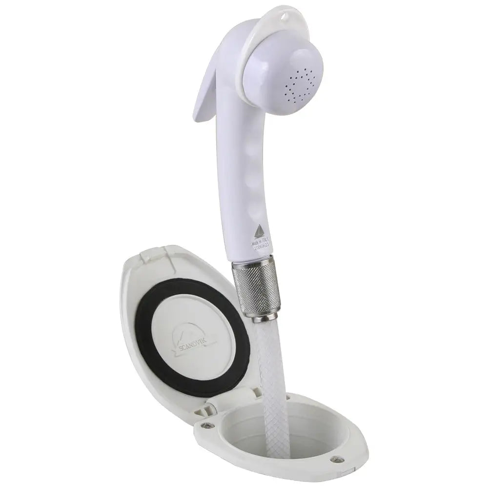 Scandvik Recessed Shower w/6 White Hose - Euro Trigger Sprayer [12107P] - Accessories