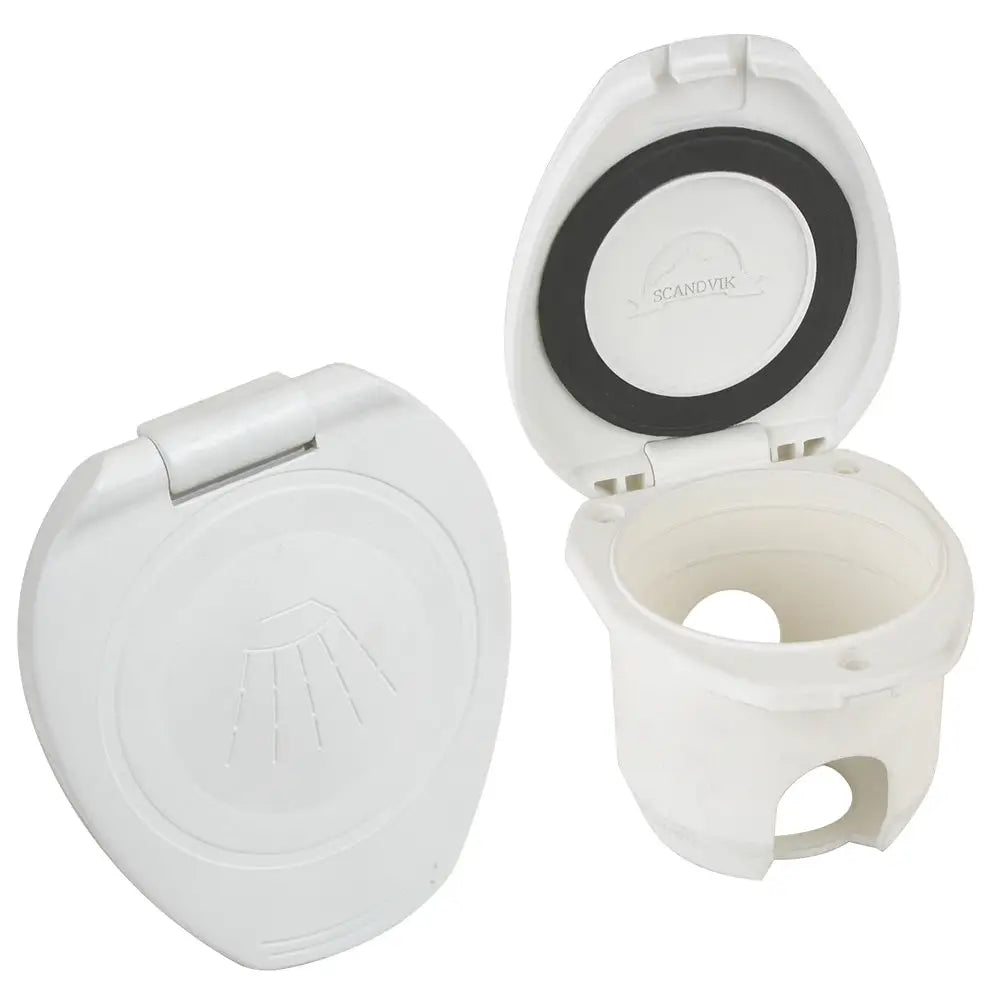Scandvik Replacement White Cup Cap f/Recessed Shower [12104P] - Accessories