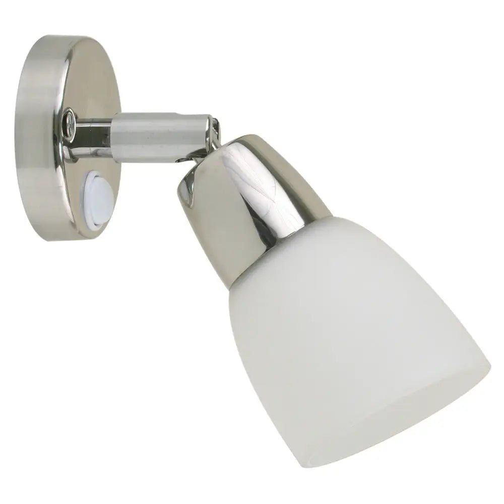 Scandvik SS Reading Light w/Frosted Glass Shade - 10-30V [41365P] - Interior / Courtesy Light