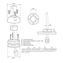 Scanstrut DS30-S Vertical Cable Seal - Stainless Steel [DS30-S] - Wire Management