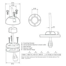Scanstrut DS40-P Vertical Cable Seal [DS40-P] - Wire Management