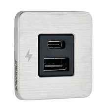 Scanstrut TILE USB-A/USB-C Interior Charging Socket - 12/24V - Stainless Steel Bezel [SC-TILE-11] - Accessories